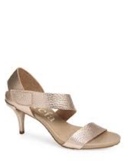 Pedro Garcia Nwot West Sandal In Cervo Lame Sz 40.5, 10.5 Us